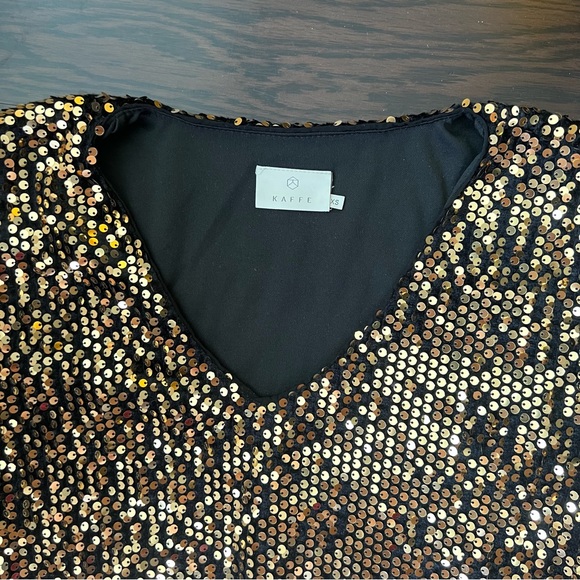 Kaffe Kacolene Sequin Blouse - size XS - Picture 3 of 8